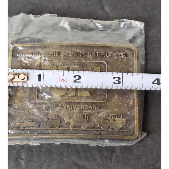 New 1984 Farm OYL 55th Anniversary Agricultures Lubricant Pioneer Belt Buckle - Picture 4 of 8